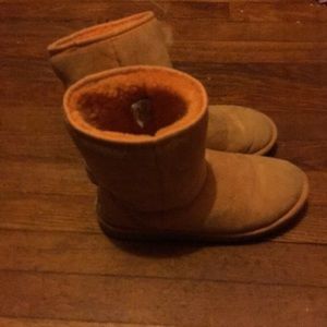 Uggs they are kinda orange